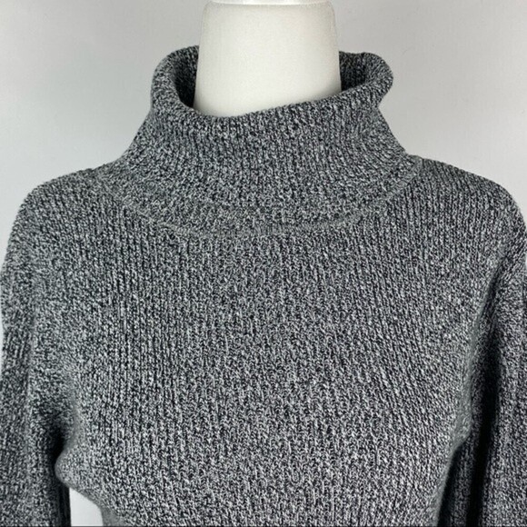 Liz Claiborne Womens Sweater Size S Petite Gray Turtleneck - Picture 3 of 9